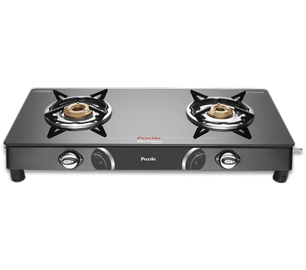 Preethi Blue Flame Gleam 2 Burner Glass Top Gas Stove