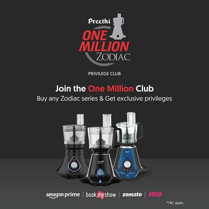 Zodiac 2.0 750 W Mixer Grinder with Rs 1000 Privilege Rewards