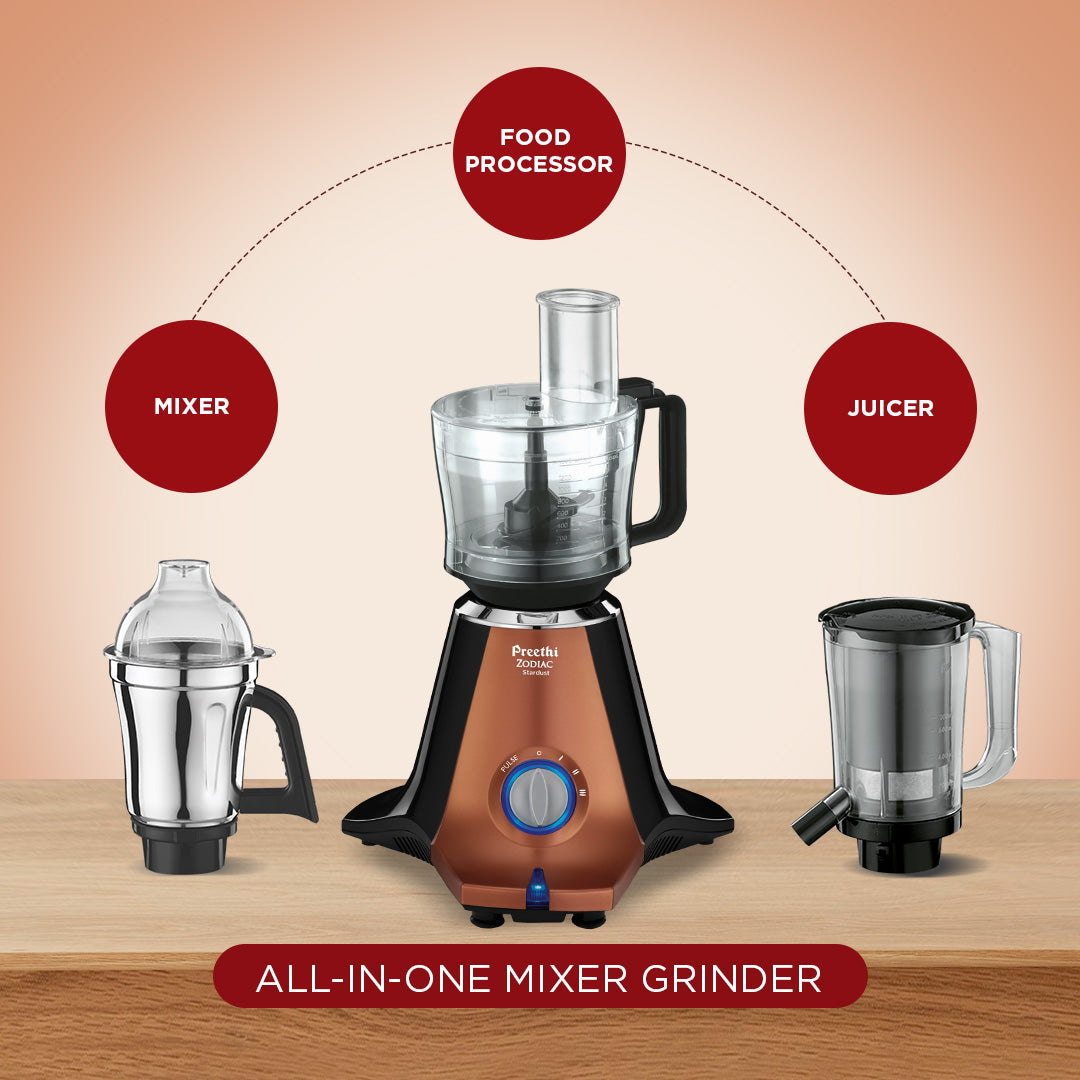 Buy Preethi Zodiac Stardust Mixer Grinder - 750W Online
