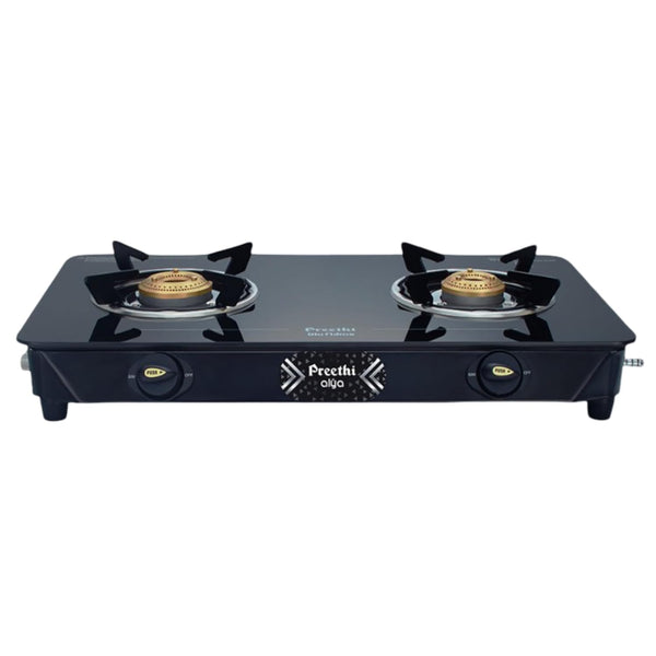 Preethi Alya 2 Burner Glass Top Gas Stove