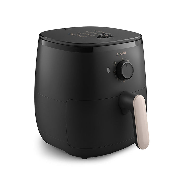 PREETHI  AIRPOT APT001/80, uses up to 90% less fat, 1500W, 3.7 L, with Fast Flux Technology (Black), Large