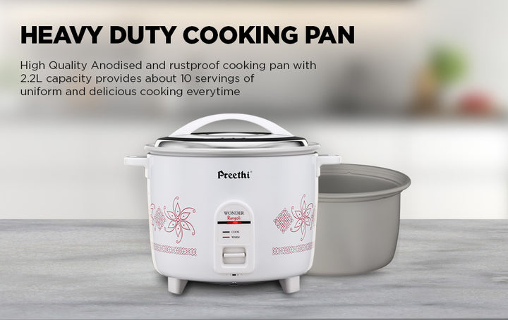 Prinetti Rice Cooker Buy Preethi 2.2 Litre Electric Rice Cooker Online