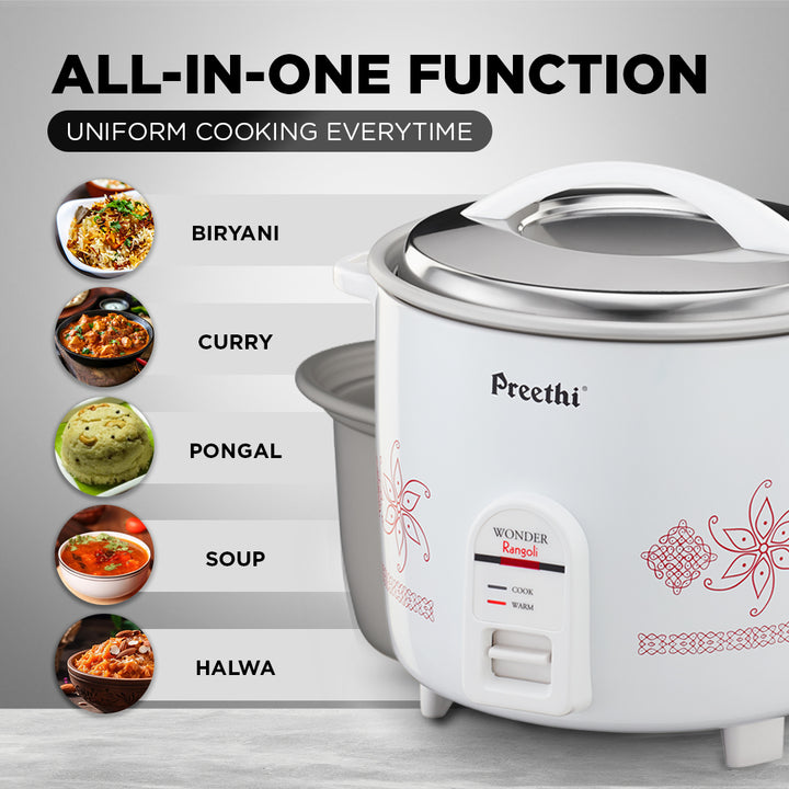 Prinetti Rice Cooker Buy Preethi 1.8 Litre Electric Rice Cooker Online
