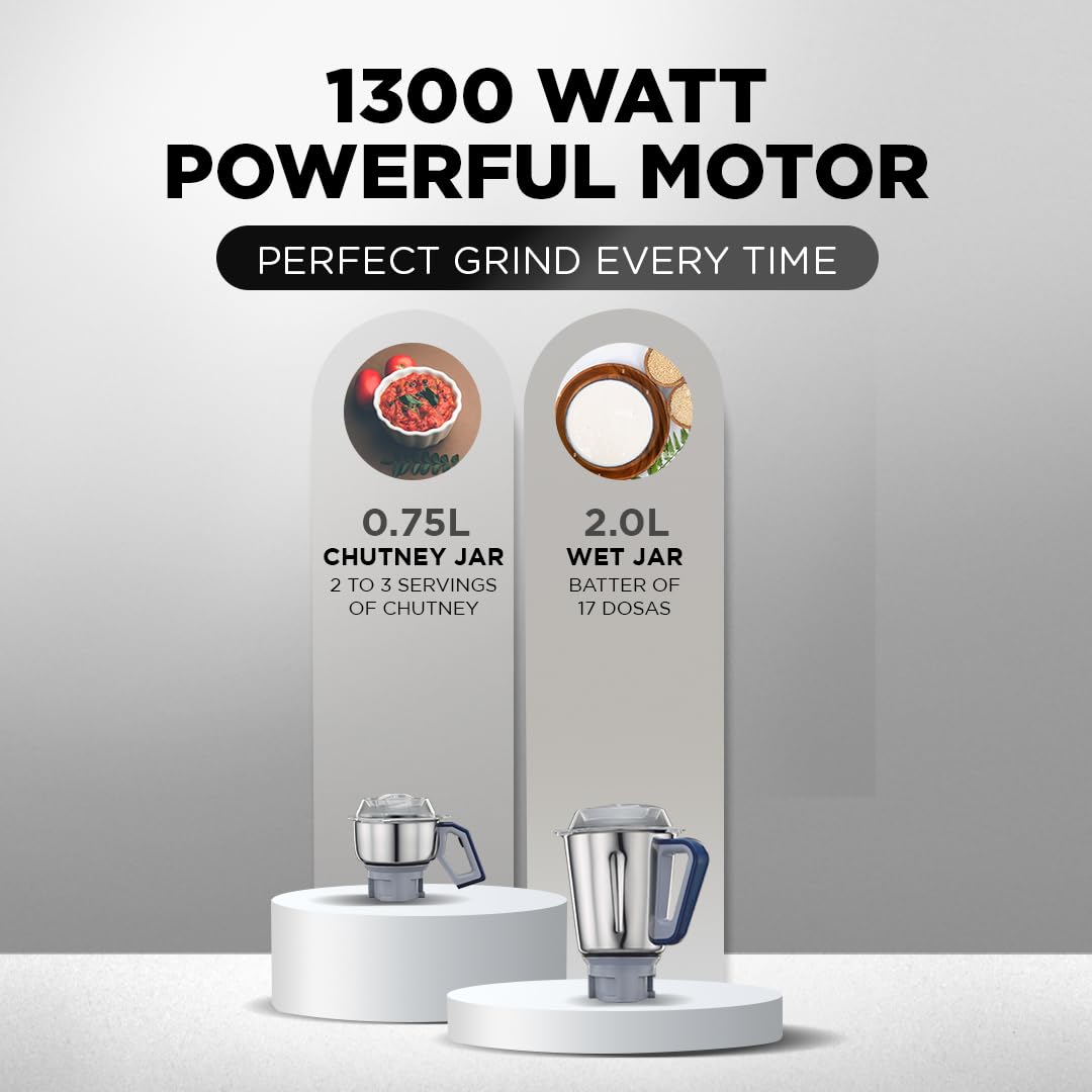 Buy Preethi Xpro Duo 1300 Watt Mixer Grinder Online