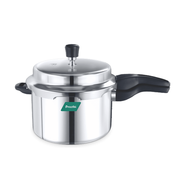 Preethi Neo Aluminium Outer Lid Pressure Cooker Induction Base, 5 Litres